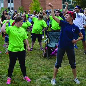 Dancers performing choreography