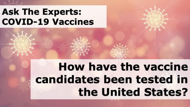 How have the vaccine candidates been tested in the United States?