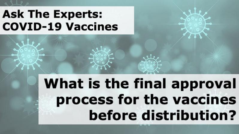 What is the final approval process for vaccine distribution? 