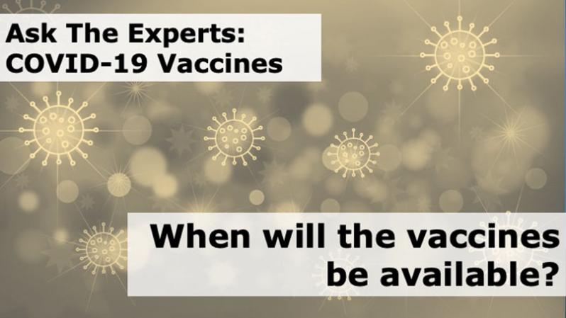 When will the vaccines be available?