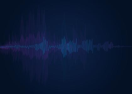 sound wave of someone speaking