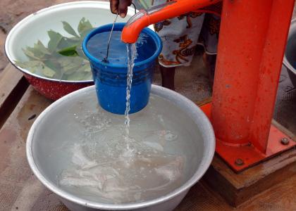 Water in a bucket