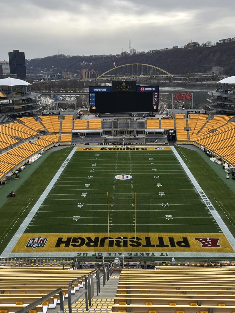 Acrisure Stadium, where the Pittsburgh Steelers play